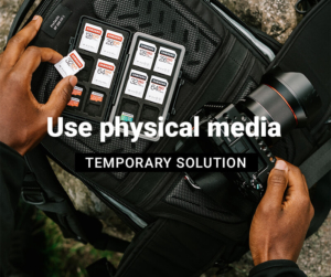 use a physical media